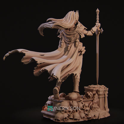 Laenith The Death Domain Cleric | Garage Resin Kit Statue | D&D TTRPG Fantasy | Nerikson