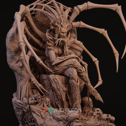 Spider Queen | Garage Resin Kit Statue | D&D TTRPG Fantasy | Nerikson