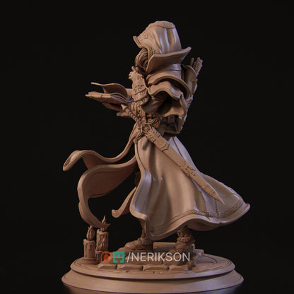 Elf Priest | Tabletop and Display Scales | D&D TTRPG Fantasy Miniature | Nerikson
