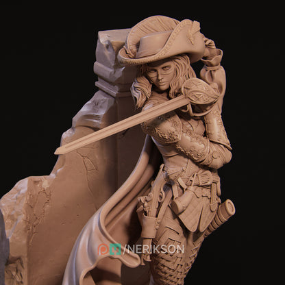 Camilla The Duelist | Garage Resin Kit Statue | D&D TTRPG Fantasy | Nerikson