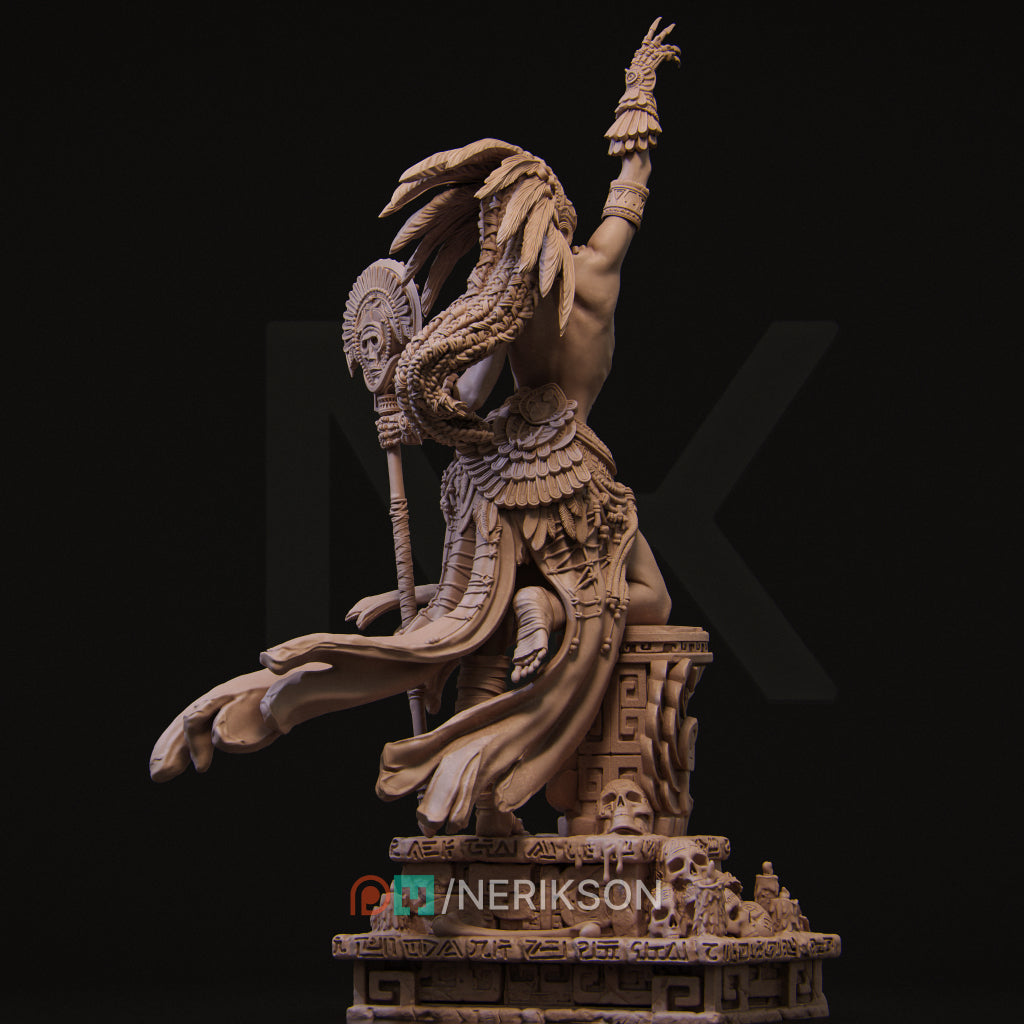 Necalin The Priestess of Death | Garage Resin Kit Statue | D&D TTRPG Fantasy | Nerikson