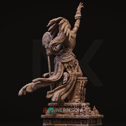 Necalin The Priestess of Death | Garage Resin Kit Statue | D&D TTRPG Fantasy | Nerikson