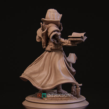 Elf Priest | Tabletop and Display Scales | D&D TTRPG Fantasy Miniature | Nerikson