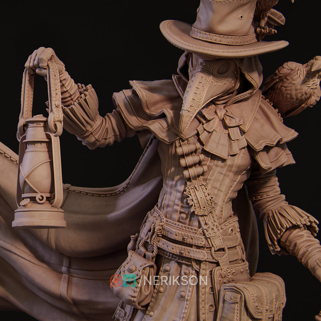 Plague Doctor | Garage Resin Kit Statue | D&D TTRPG Fantasy | Nerikson