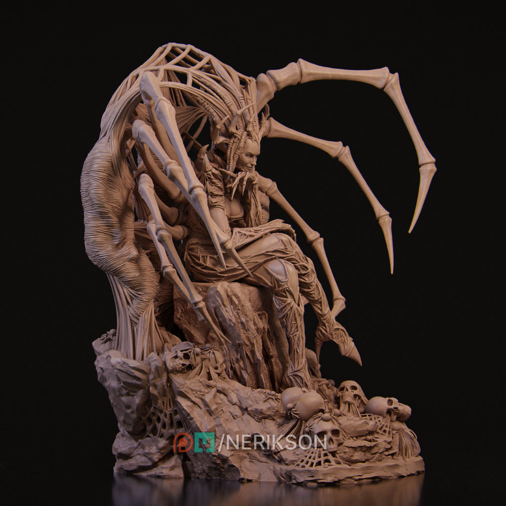 Spider Queen | Garage Resin Kit Statue | D&D TTRPG Fantasy | Nerikson