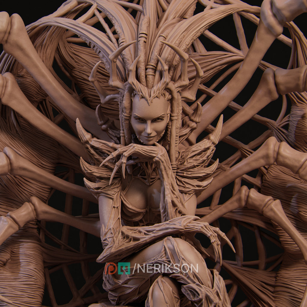 Spider Queen | Garage Resin Kit Statue | D&D TTRPG Fantasy | Nerikson