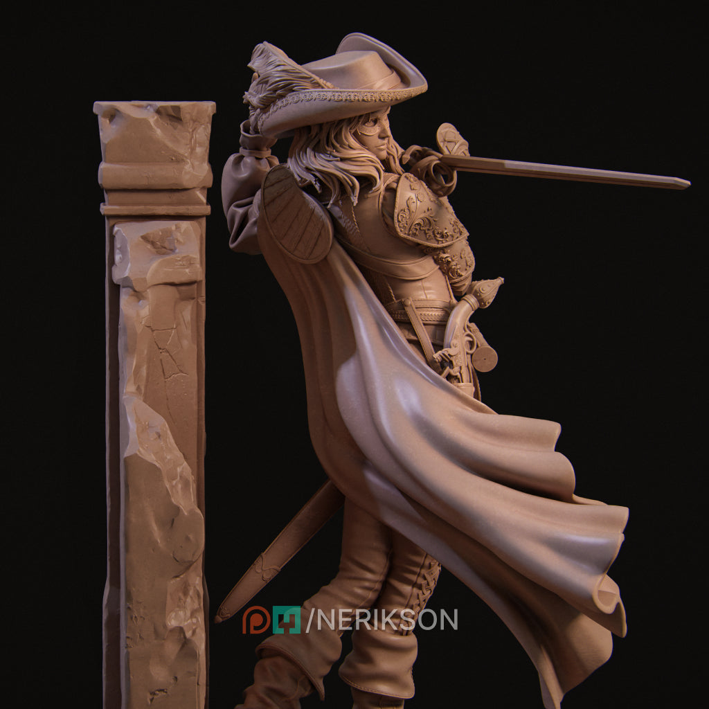 Camilla The Duelist | Garage Resin Kit Statue | D&D TTRPG Fantasy | Nerikson