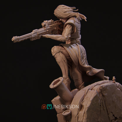 Aryn The Sniper Assassin | Garage Resin Kit Statue | D&D TTRPG Fantasy | Nerikson