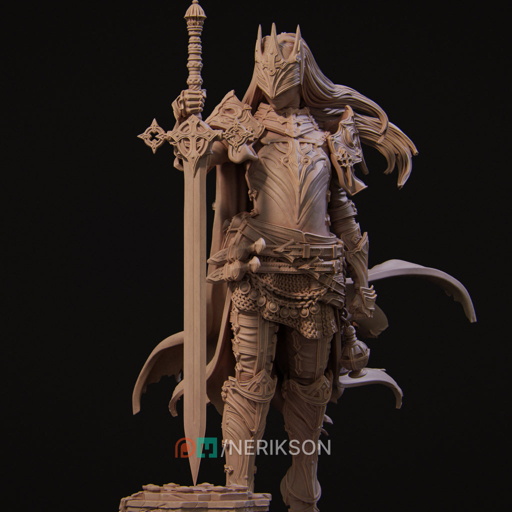 Laenith The Death Domain Cleric | Garage Resin Kit Statue | D&D TTRPG Fantasy | Nerikson