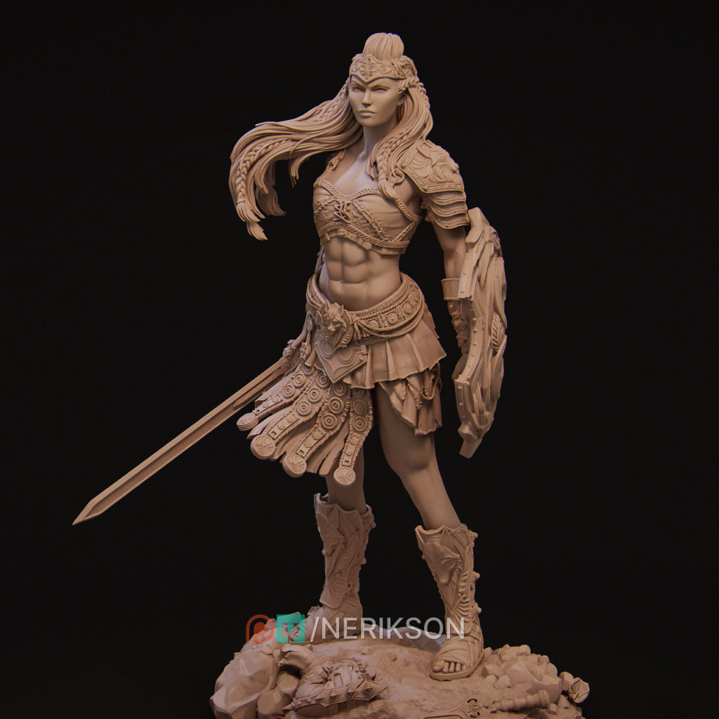 Fight of the Wolf, Gladiators | Garage Resin Kit Statue or Miniature | D&D TTRPG Fantasy | Nerikson