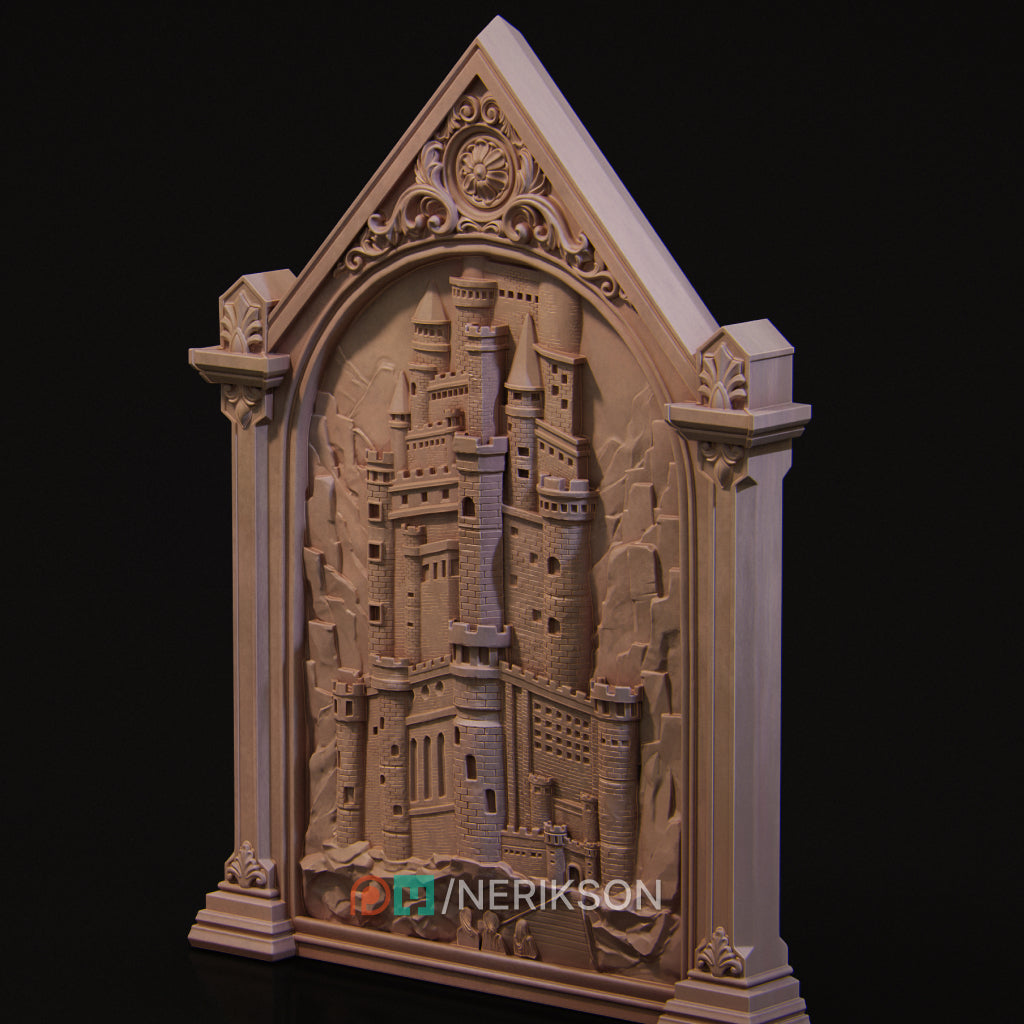 Bas Relief, Castle and Sleeping Princess | D&D TTRPG Fantasy | Nerikson