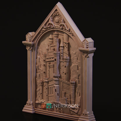 Bas Relief, Castle and Sleeping Princess | D&D TTRPG Fantasy | Nerikson