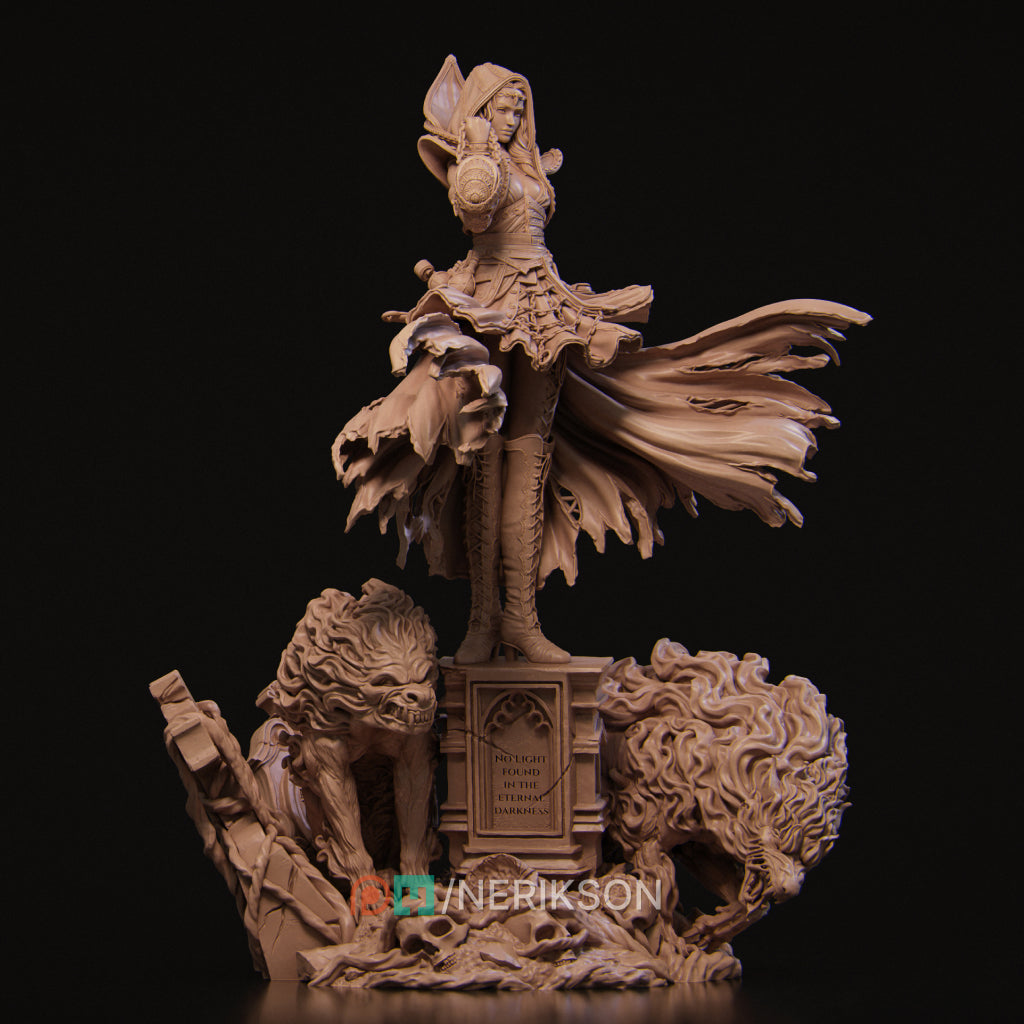 Camelia The Dark Summoner | Garage Resin Kit Statue | D&D TTRPG Fantasy | Nerikson