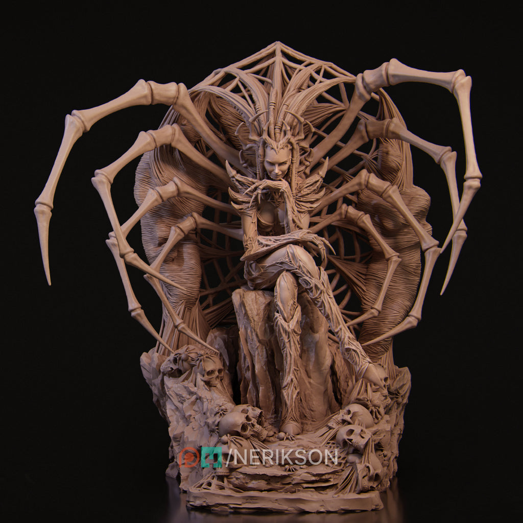 Spider Queen | Garage Resin Kit Statue | D&D TTRPG Fantasy | Nerikson