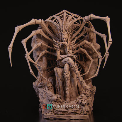 Spider Queen | Garage Resin Kit Statue | D&D TTRPG Fantasy | Nerikson