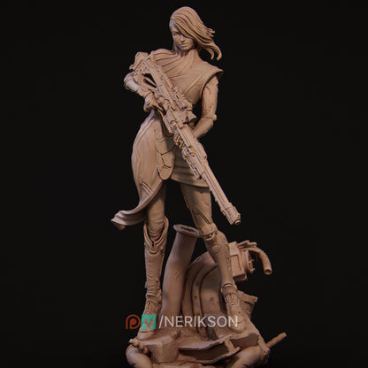 Aryn The Sniper Assassin | Garage Resin Kit Statue | D&D TTRPG Fantasy | Nerikson