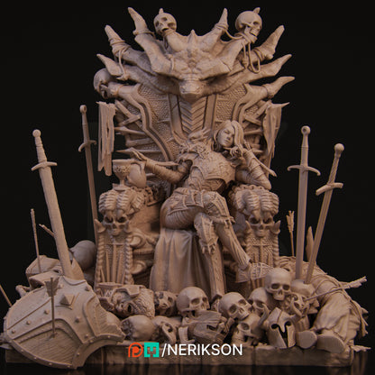 Aleehra the Dragon Knight | Garage Resin Kit Statue | D&D TTRPG Fantasy Miniature | Nerikson