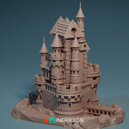Mini Castle with Vampire | D&D TTRPG Fantasy | Nerikson