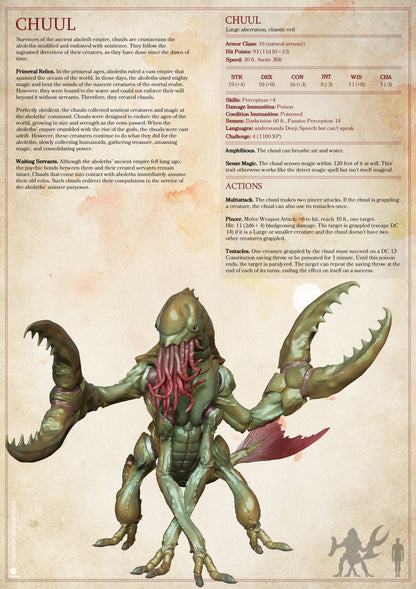 Chuul | D&D TTRPG Monster Miniature | Yasashii Kyojin Studio