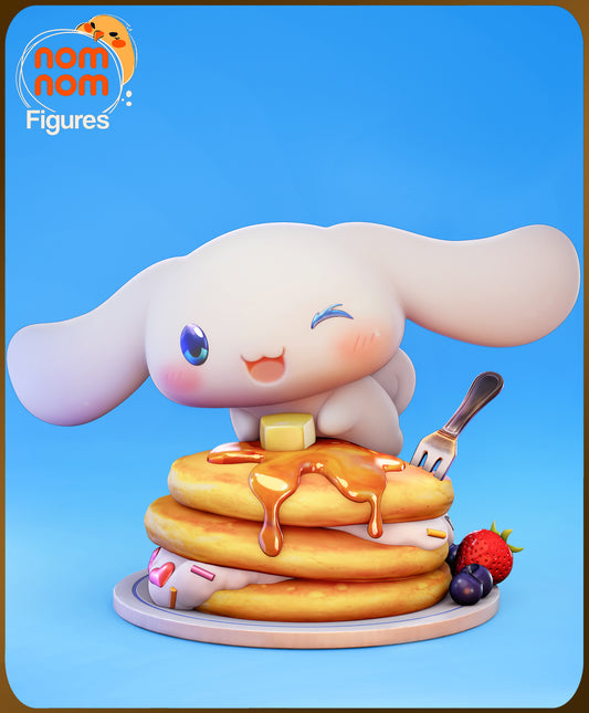 Cinamoroll Chibi Sugar Stack Sweetie resin garage kit figure by Tattles Told 3D, featuring anime-inspired design on a clear background.