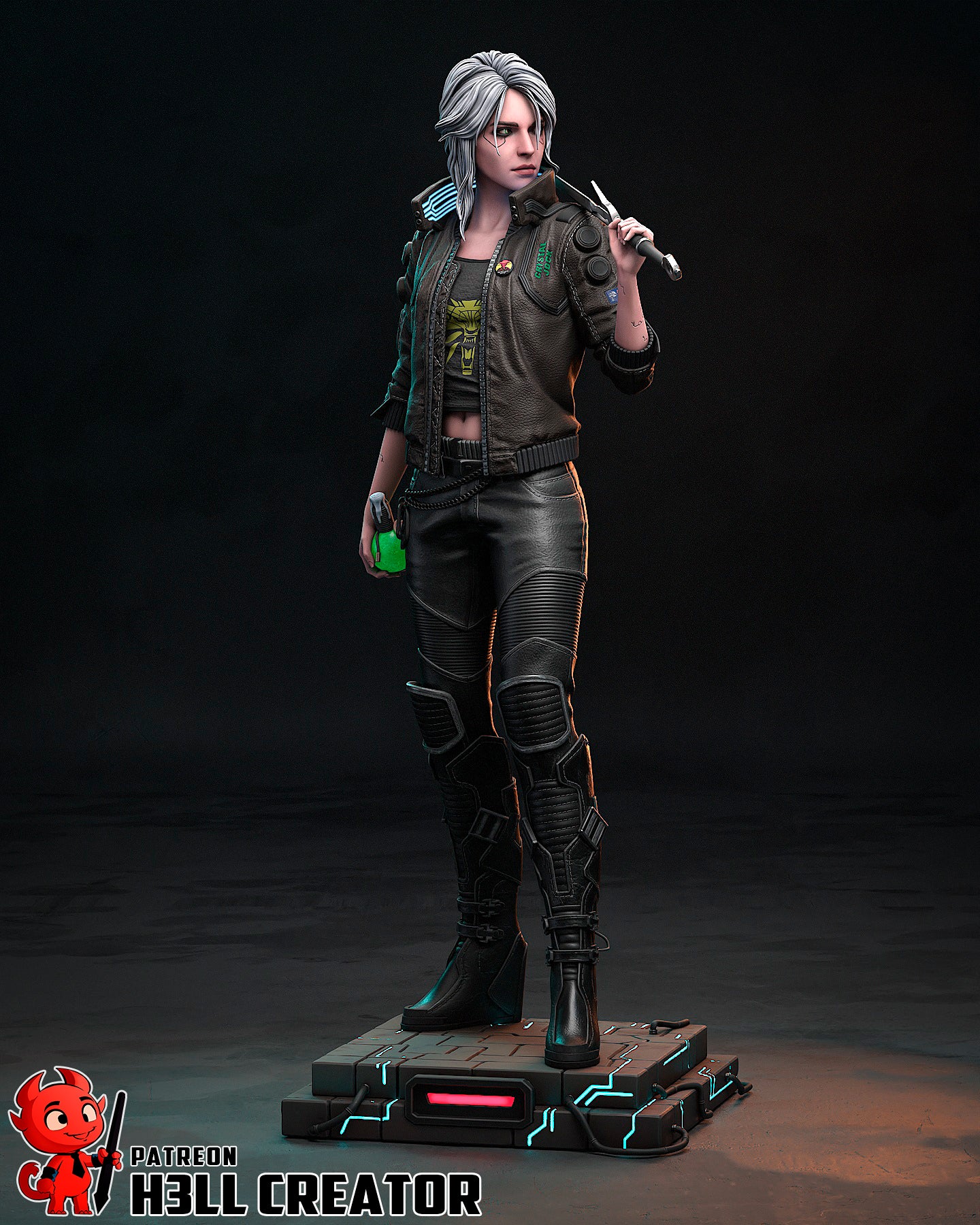 1:10 Cyber Rebel Swallow | Resin Garage Kit Figure Game Fan Art | h3LL creator