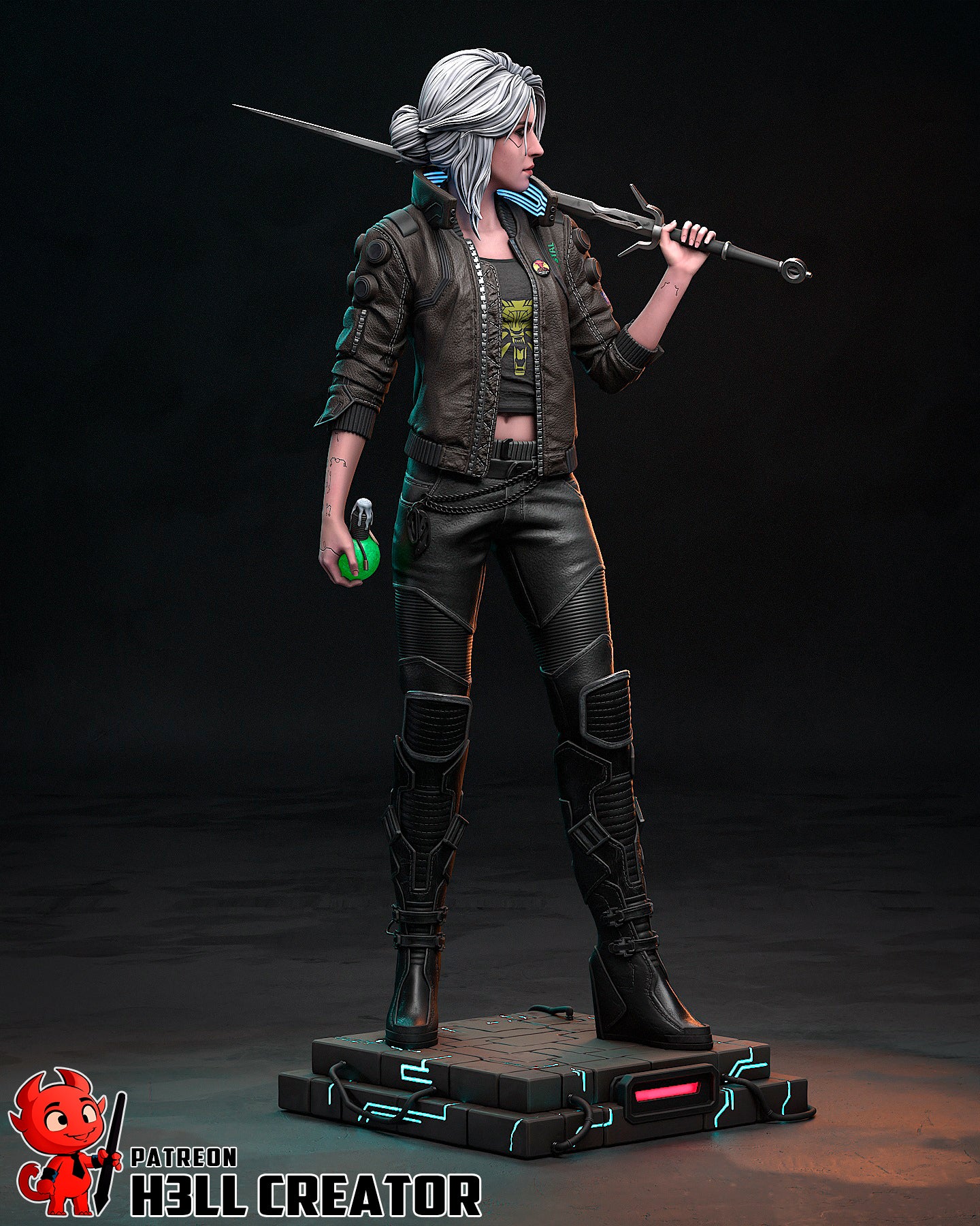1:10 Cyber Rebel Swallow | Resin Garage Kit Figure Game Fan Art | h3LL creator