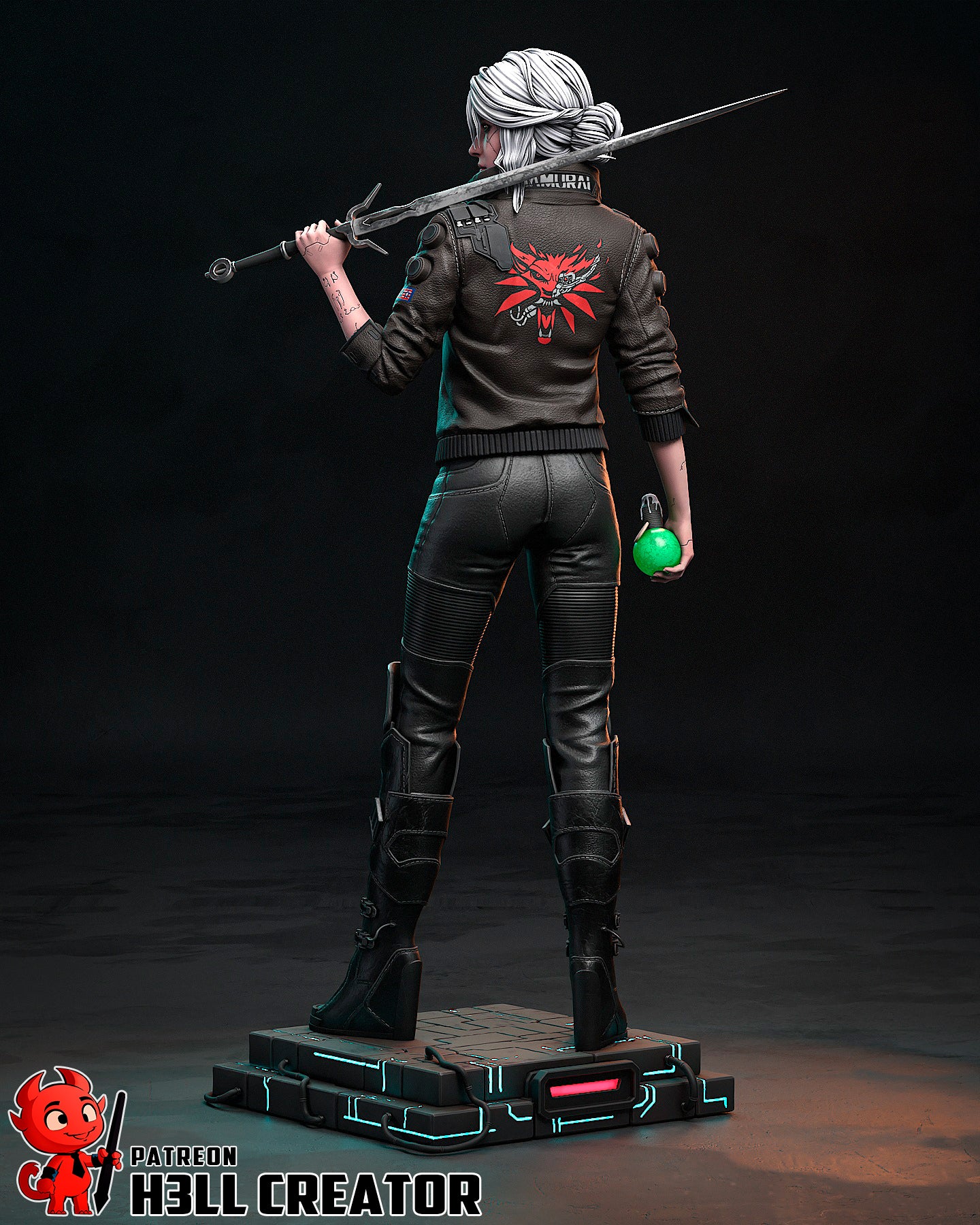 1:10 Cyber Rebel Swallow | Resin Garage Kit Figure Game Fan Art | h3LL creator