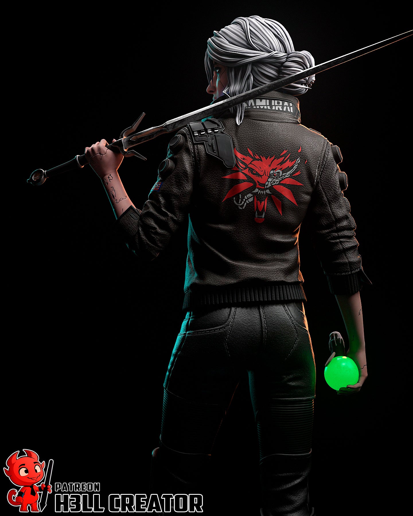 1:10 Cyber Rebel Swallow | Resin Garage Kit Figure Game Fan Art | h3LL creator