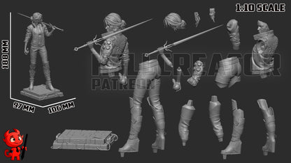 1:10 Cyber Rebel Swallow | Resin Garage Kit Figure Game Fan Art | h3LL creator
