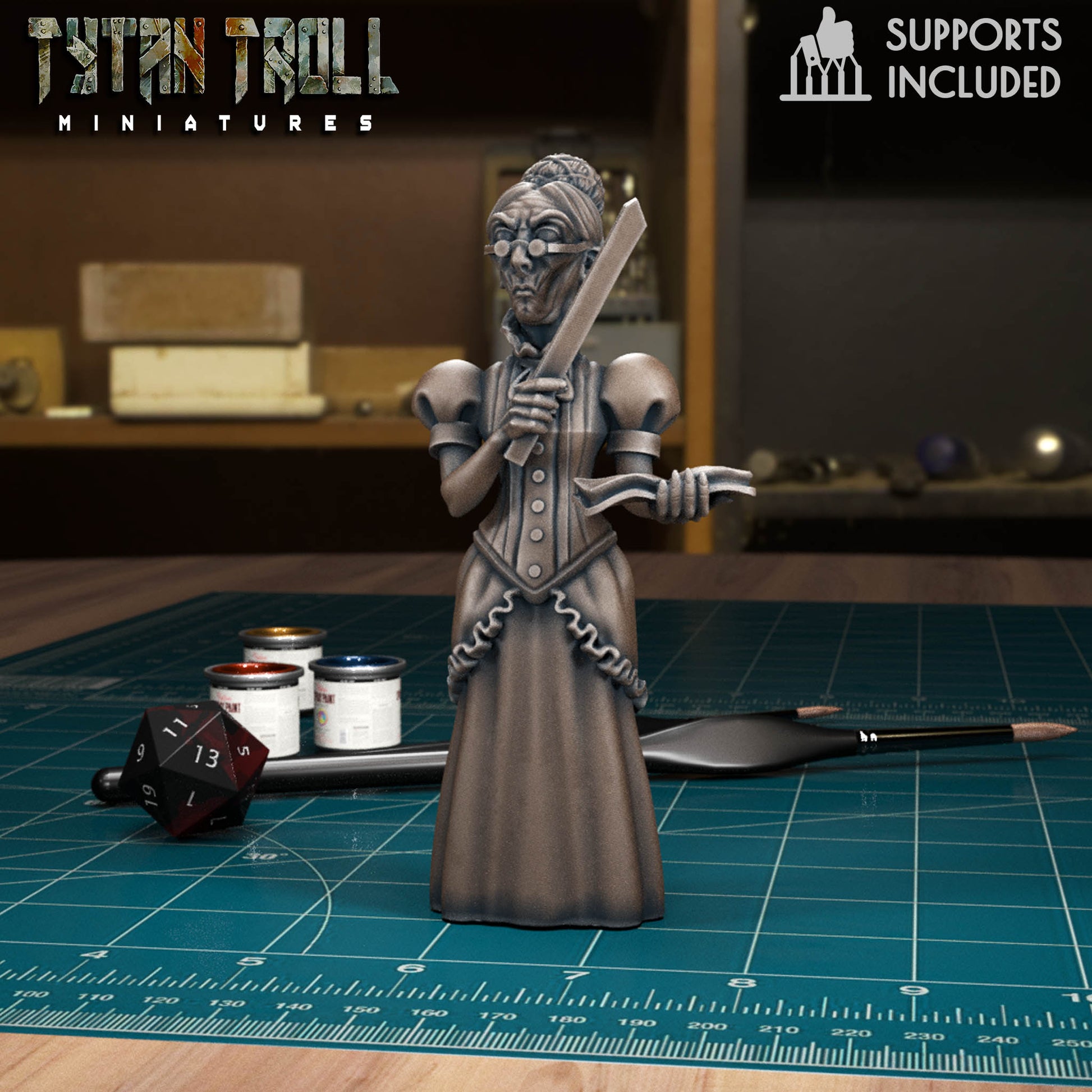 CoS Claudia Belasco | D&D TTRPG Mini | TytanTroll Miniatures