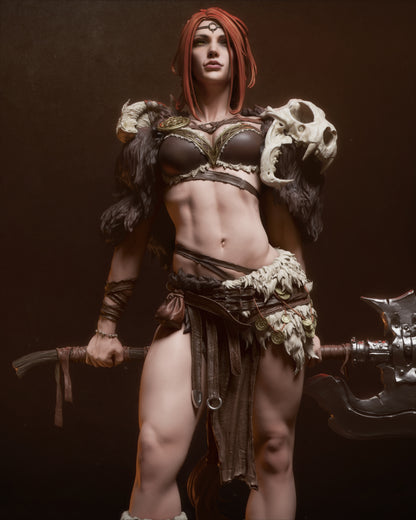 1:12 Barbarian Queen | Resin Garage Kit Figure Original Character | CA 3D Studios