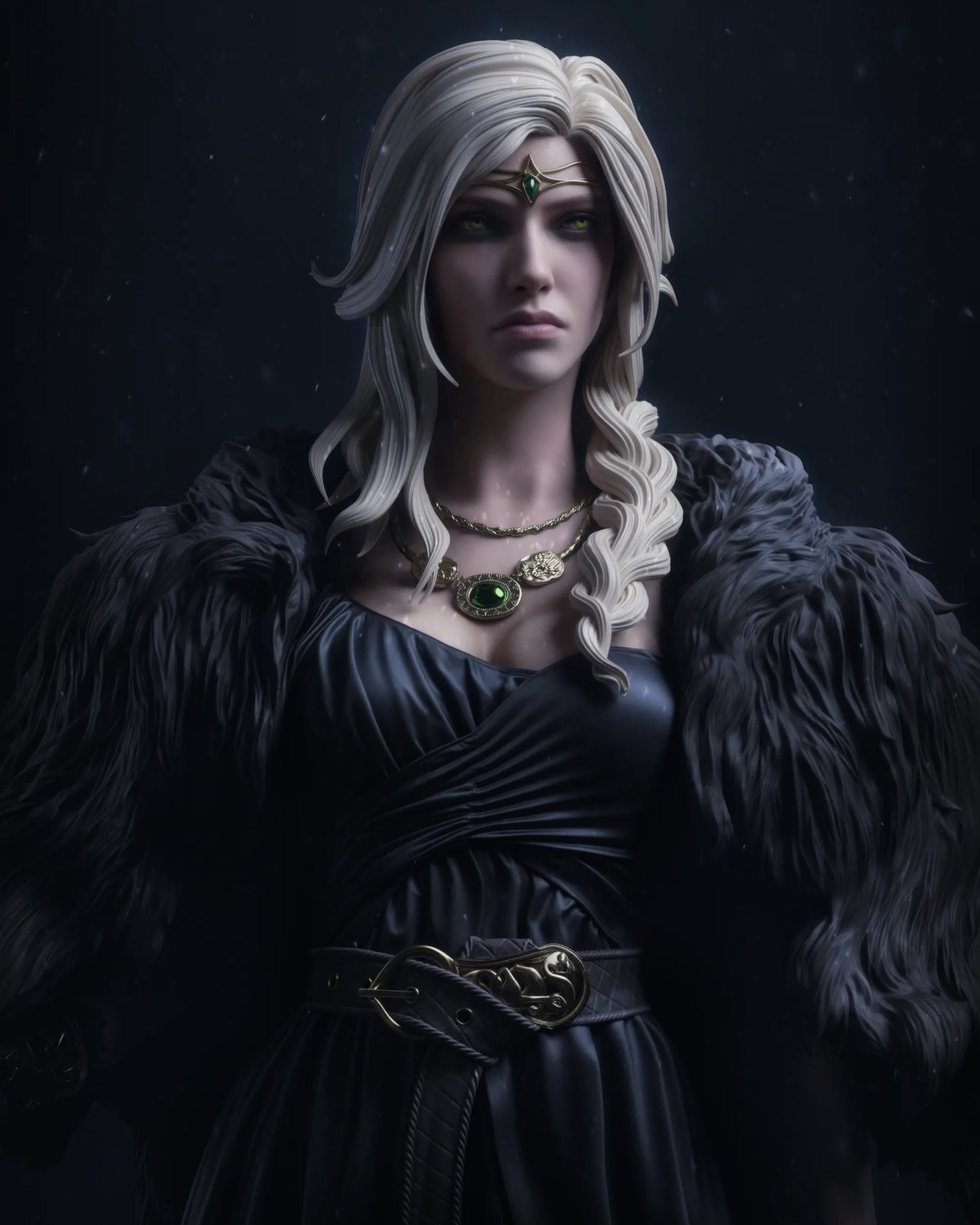 1:12 Norse Goddess of Love and War, Freya | Resin Garage Kit Mythology | CA 3D Studios