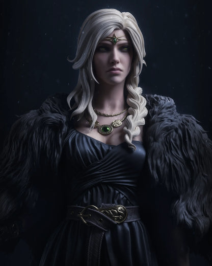 1:12 Norse Goddess of Love and War, Freya | Resin Garage Kit Mythology | CA 3D Studios
