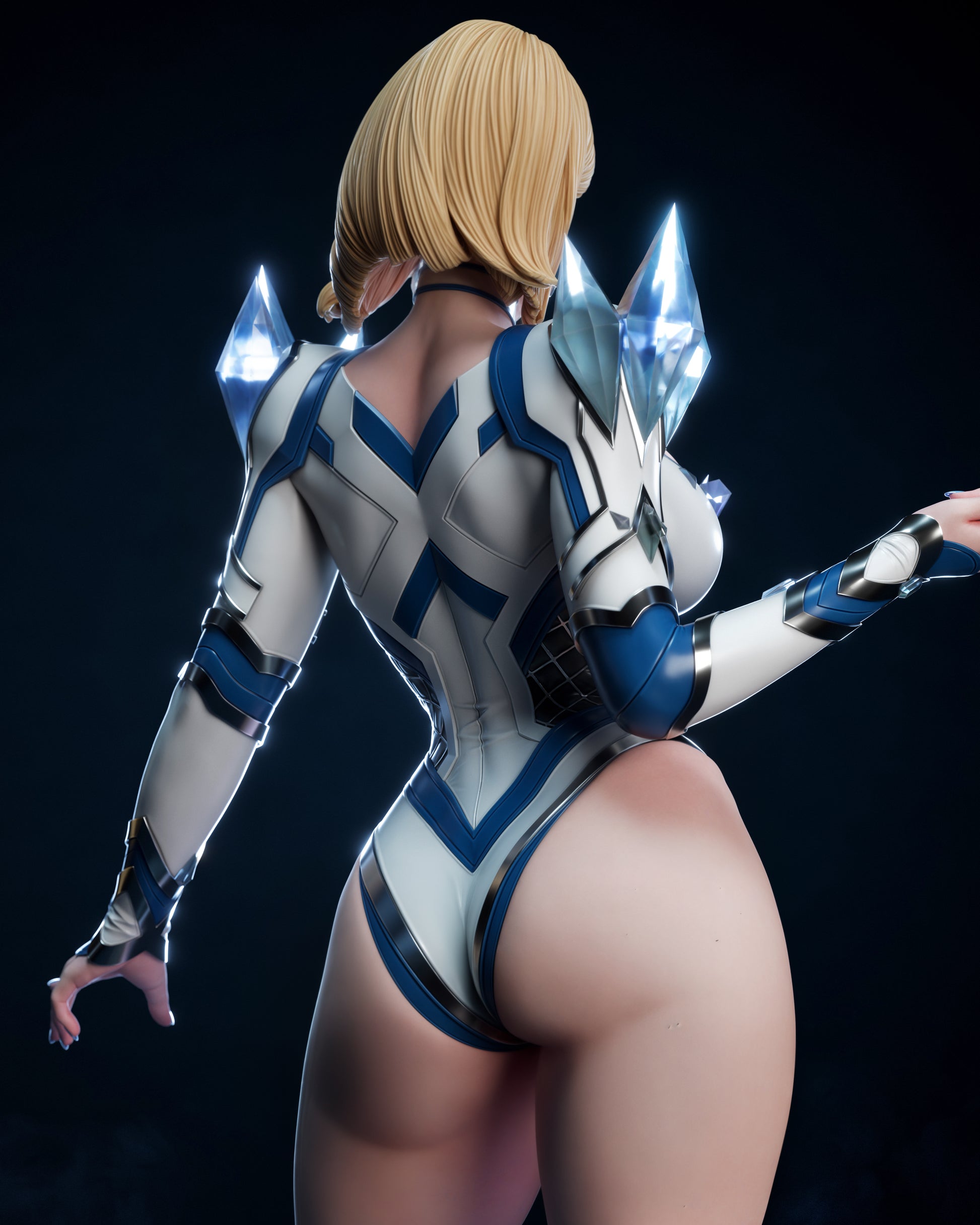 1:12 Diamond Diva | 3D Printed Resin Garage Kit Figure | CA 3D Studios