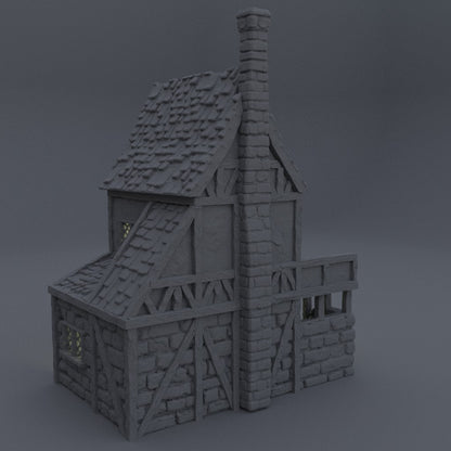 Coffin Maker | 28mm Scale | D&D TTRPG Playable 3D Printed Building Terrain Scenery | MiniatureLand