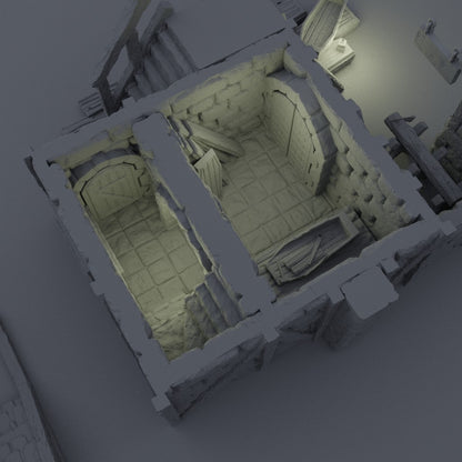 Coffin Maker | 28mm Scale | D&D TTRPG Playable 3D Printed Building Terrain Scenery | MiniatureLand