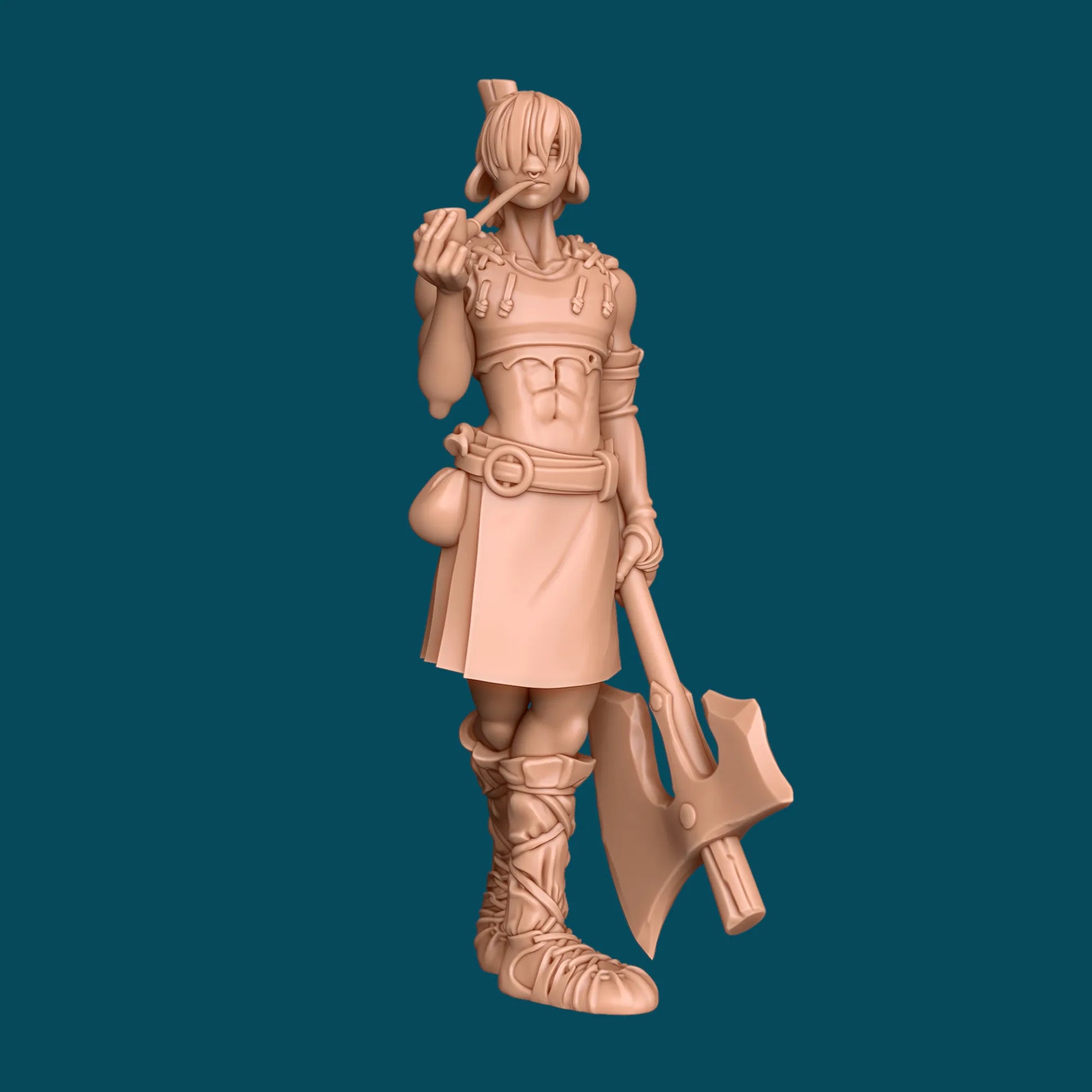 Cole, a Firbolg Barbarian | TTRPG D&D Miniature | Awkward Penguin Minis