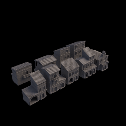Colonial Spanish District | 28mm Scale Model Terrain | D&D TTRPG Playable 3D Printed Building | MiniatureLand