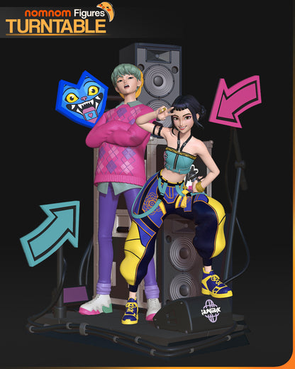 Opposing Flows | Resin Garage Kit Figure Fan Art | Nomnom Figures