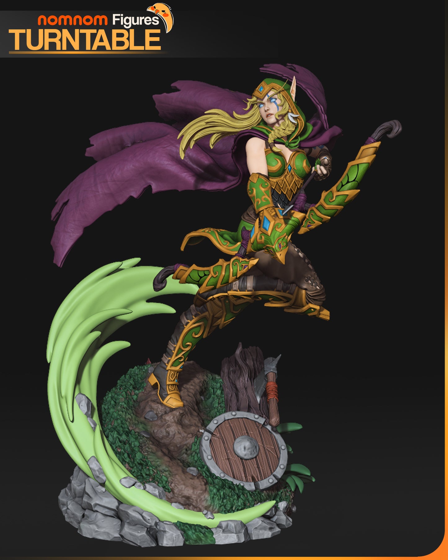 1:10 Emerald Sentinel | Resin Garage Kit Figure Fan Art | Nomnom Figures