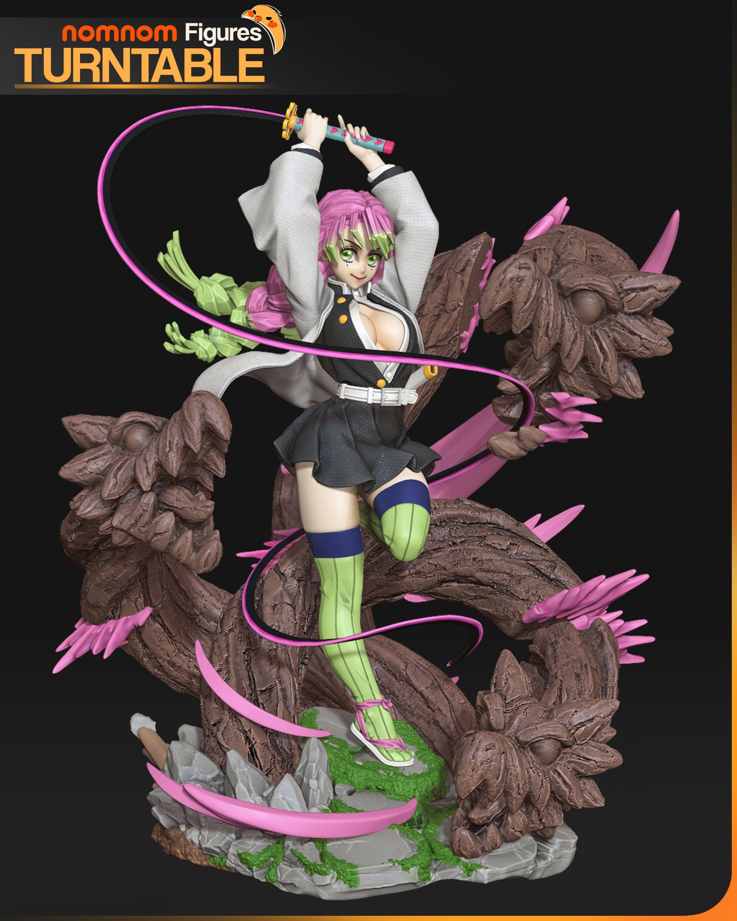 Whip Blade Warrior | Resin Garage Kit Figure Fan Art | Nomnom Figures