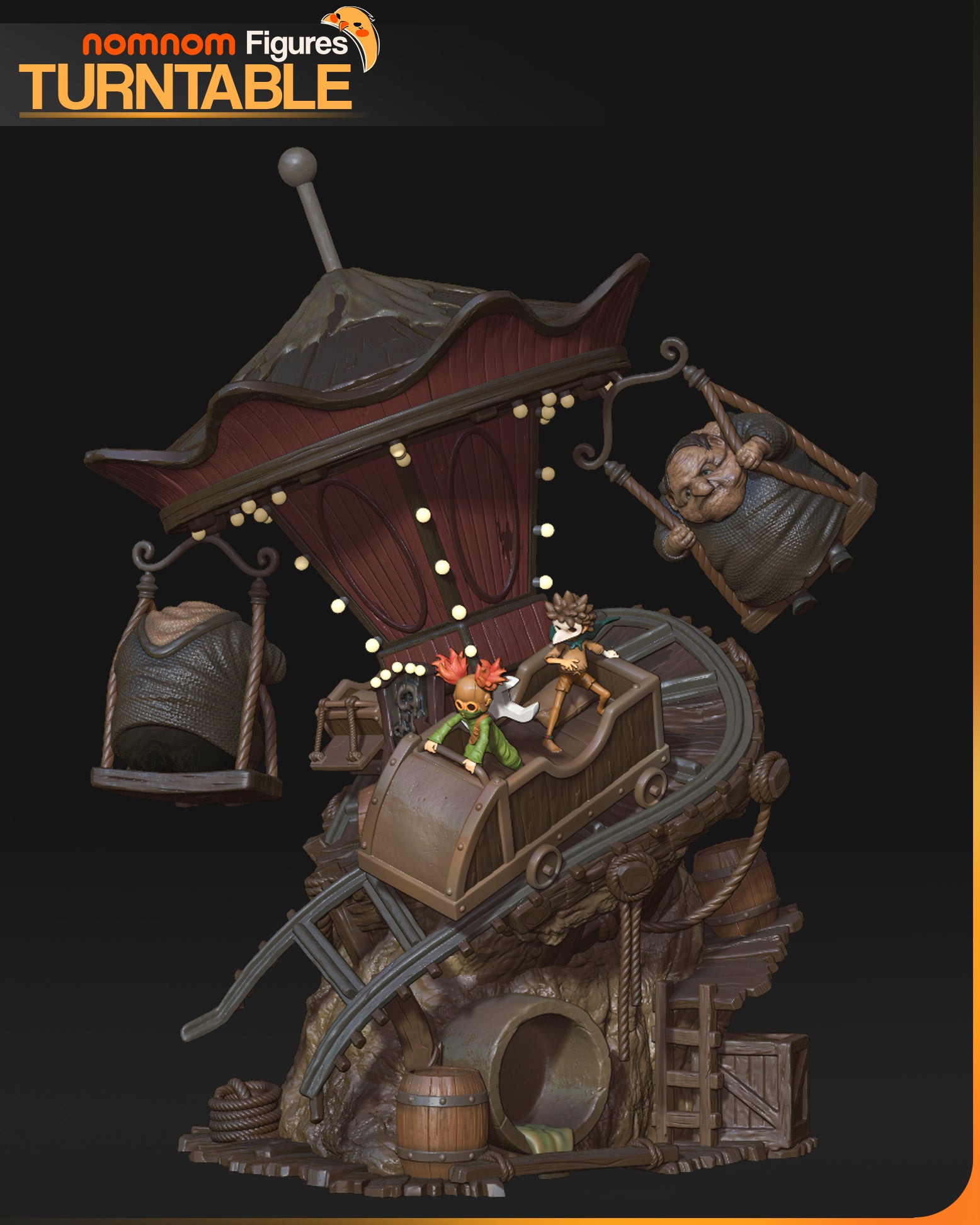 Nightmare Carnival Ride | Resin Garage Kit Figure Fan Art | Nomnom Figures