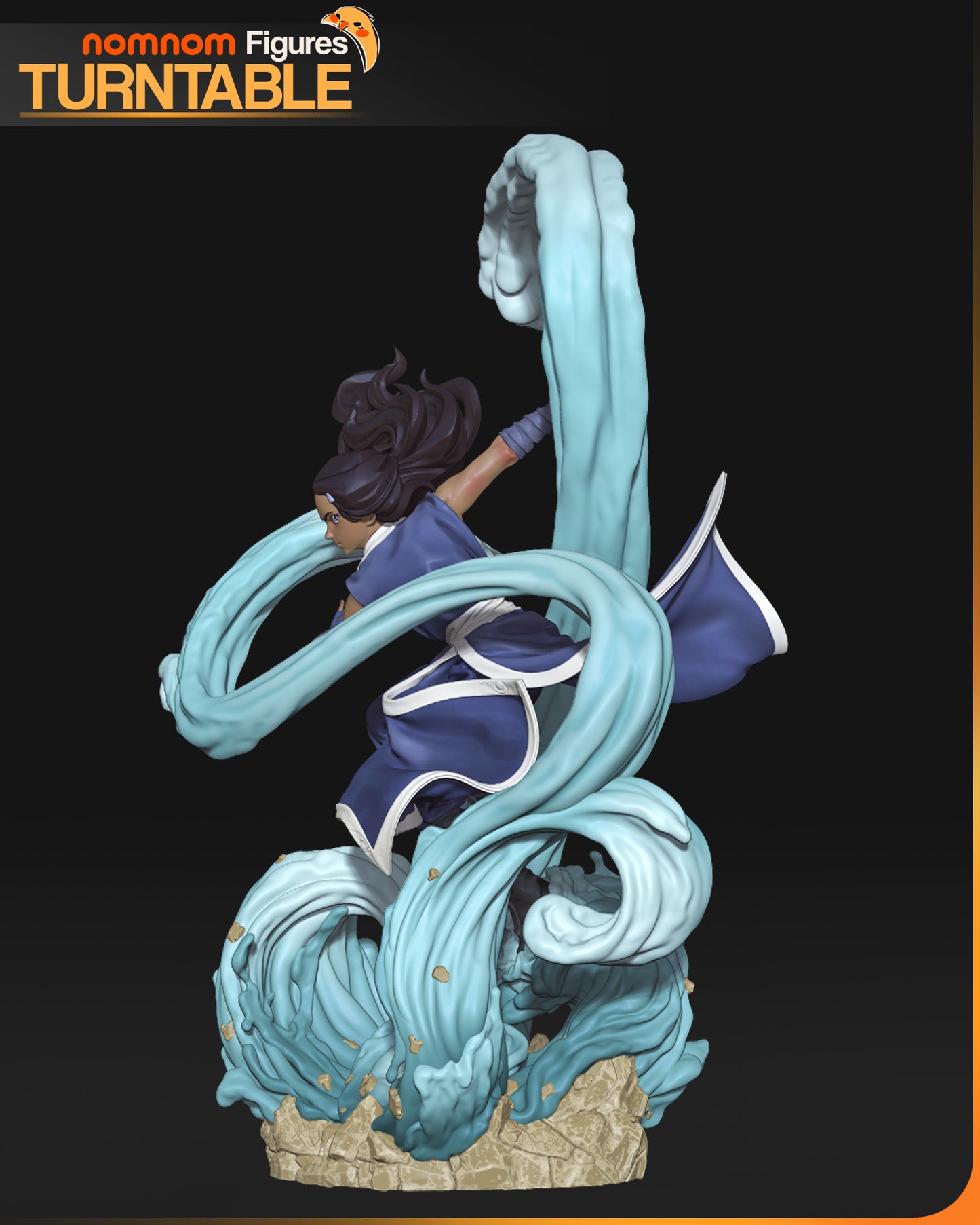 Mastery of Water | Resin Garage Kit Figure Fan Art | Nomnom Figures