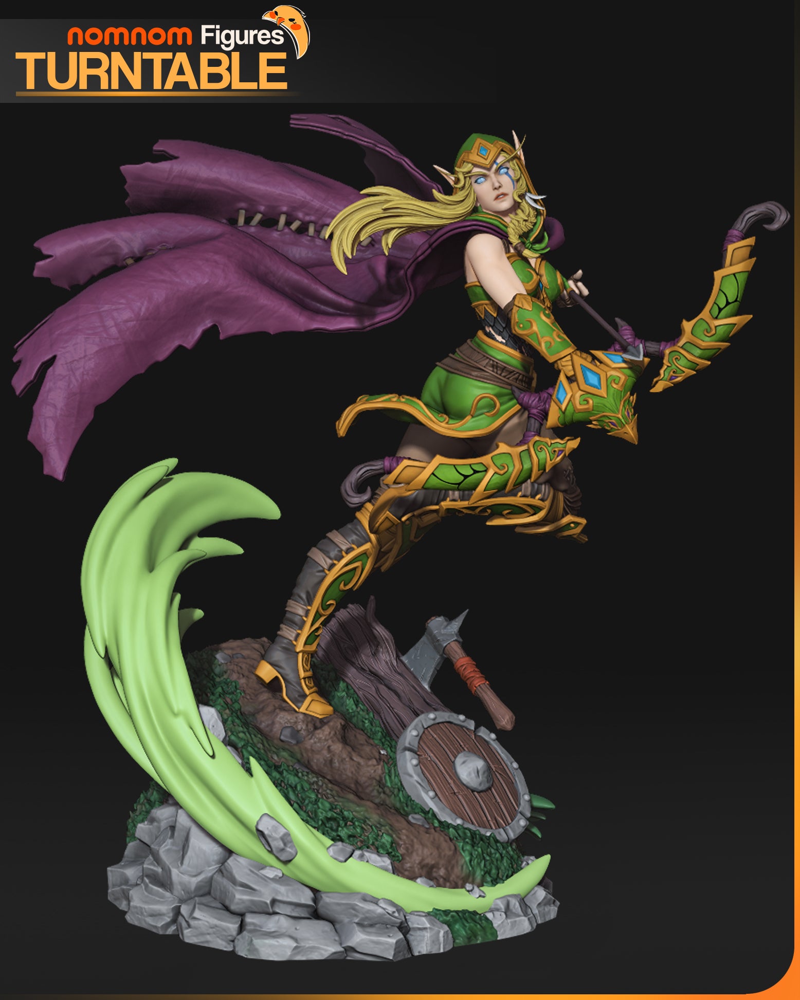 1:10 Emerald Sentinel | Resin Garage Kit Figure Fan Art | Nomnom Figures