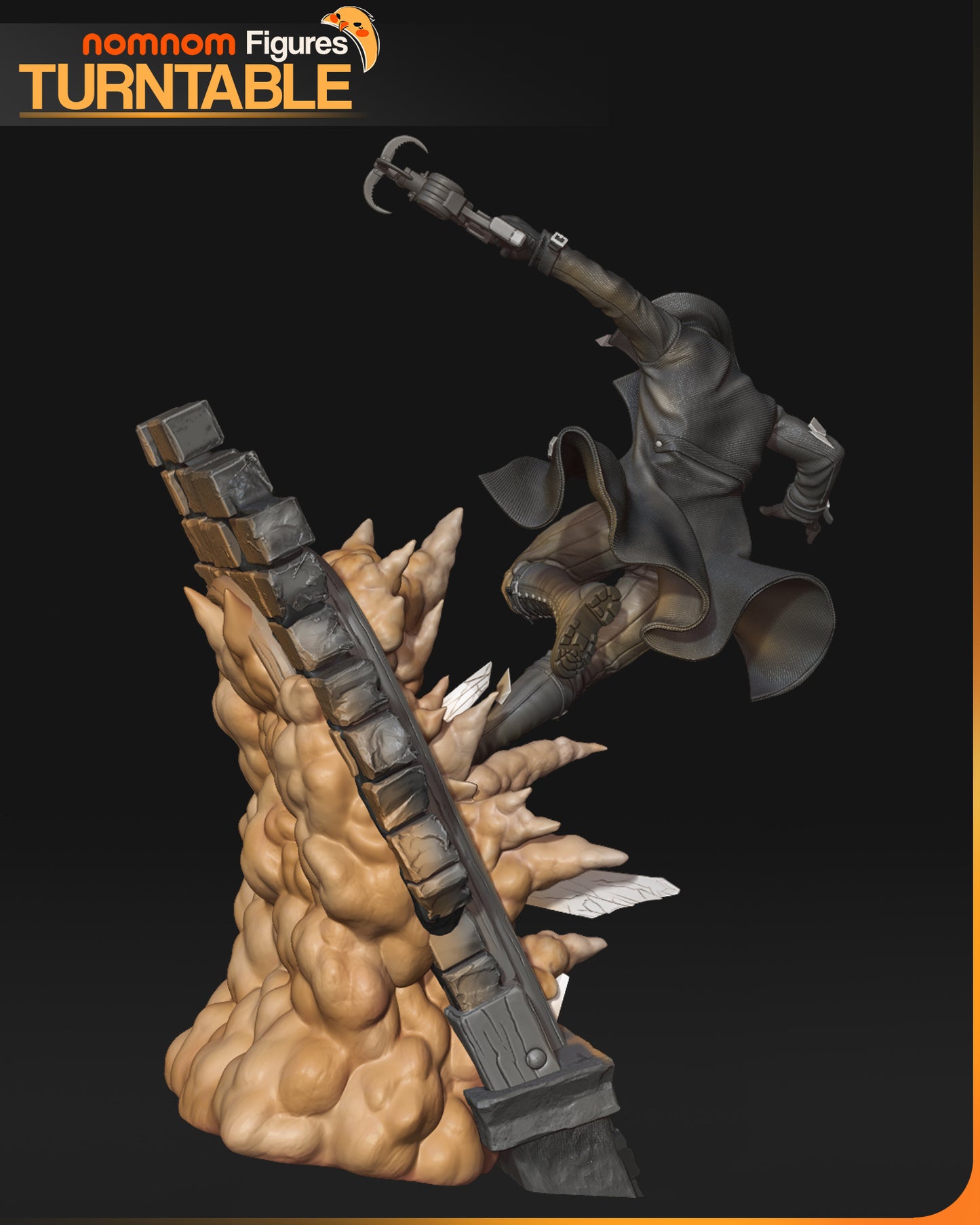 Cazador de Dragones de Frostland | Figura de resina Kit de garaje Fan Art | Nomnom Figures