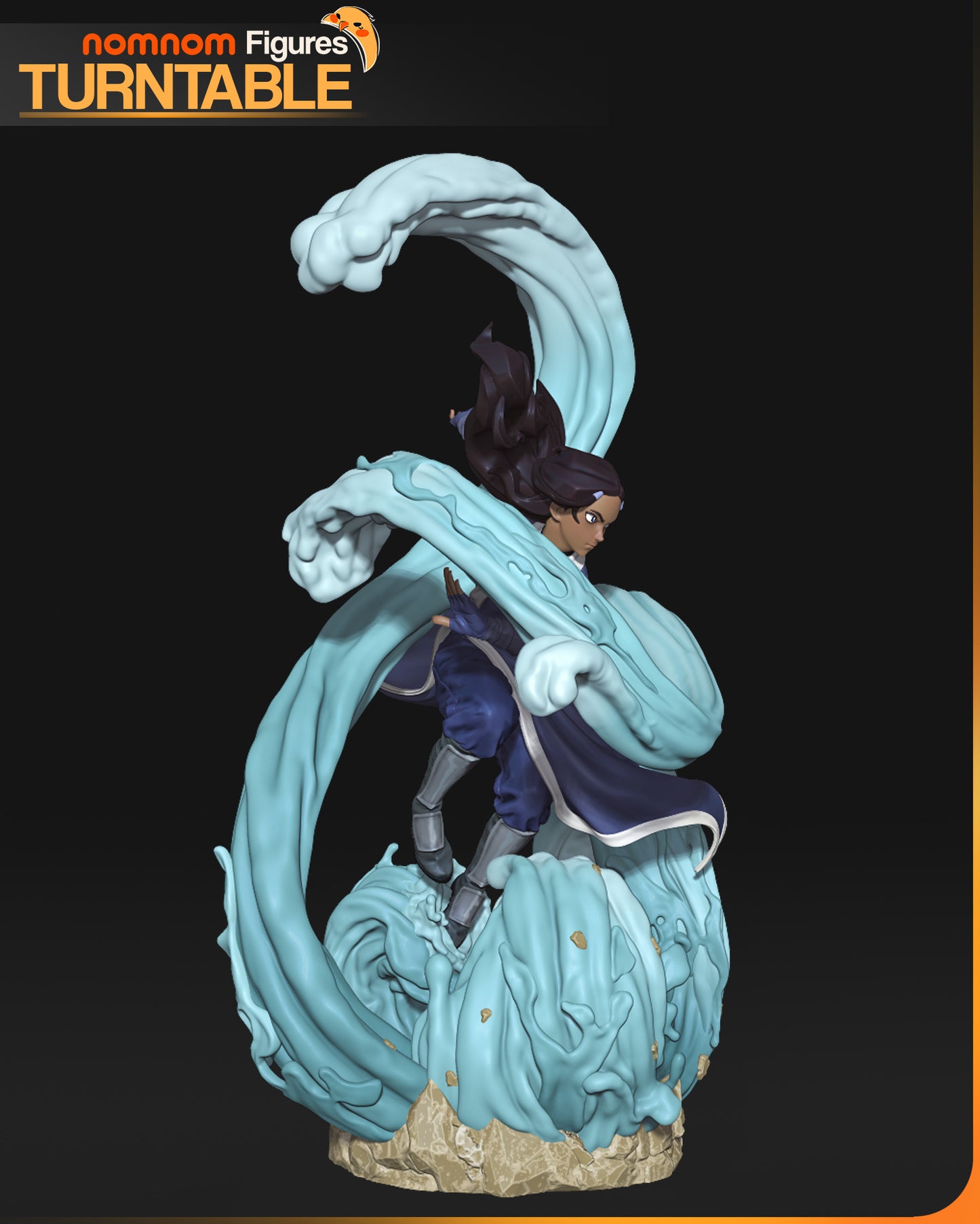 Mastery of Water | Resin Garage Kit Figure Fan Art | Nomnom Figures