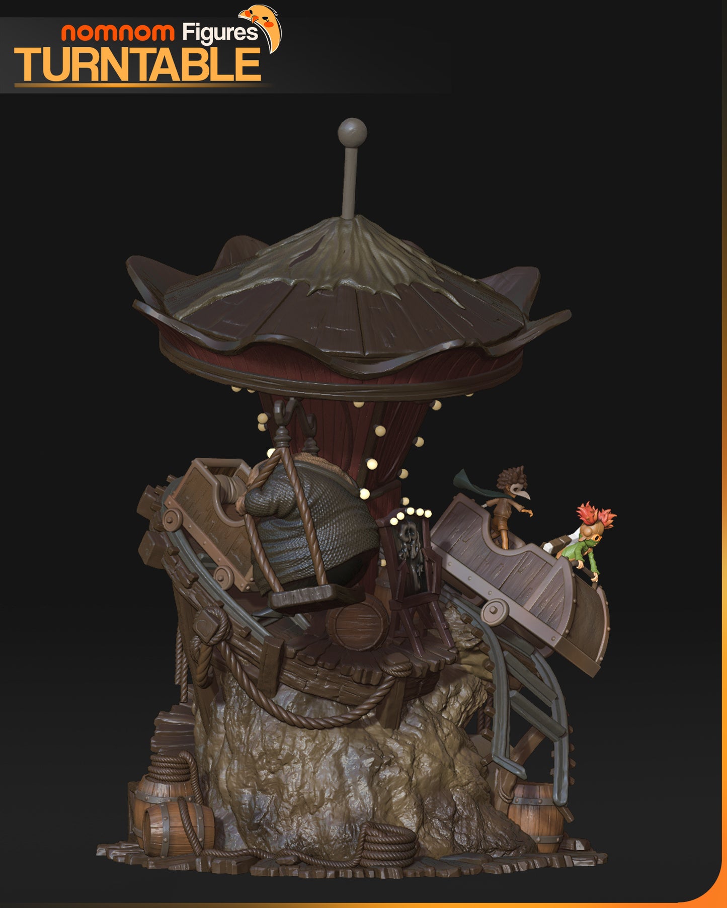 Nightmare Carnival Ride | Resin Garage Kit Figure Fan Art | Nomnom Figures