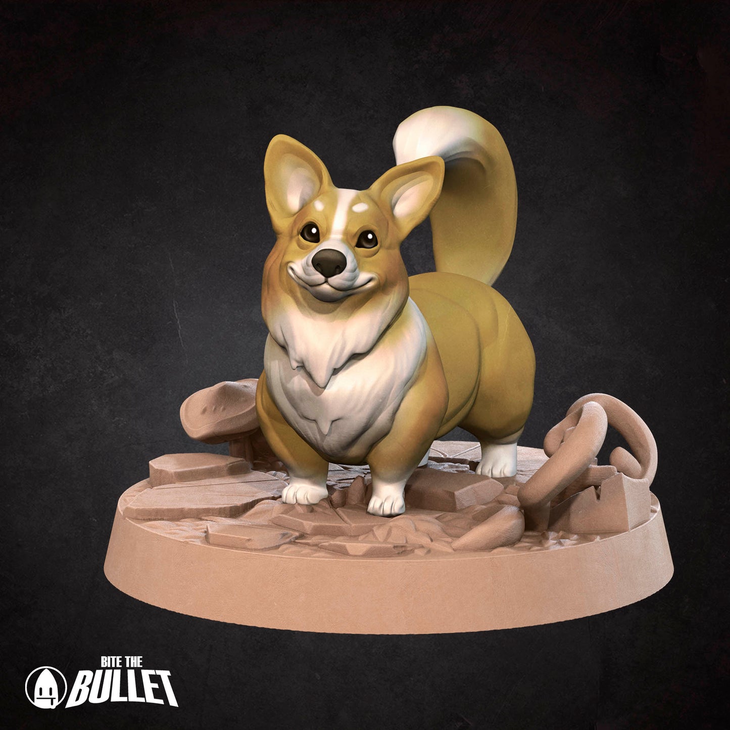 Corgnelius, Corgi Adventurer | D&D Pathfinder TTRPG Miniature | Bite the Bullet