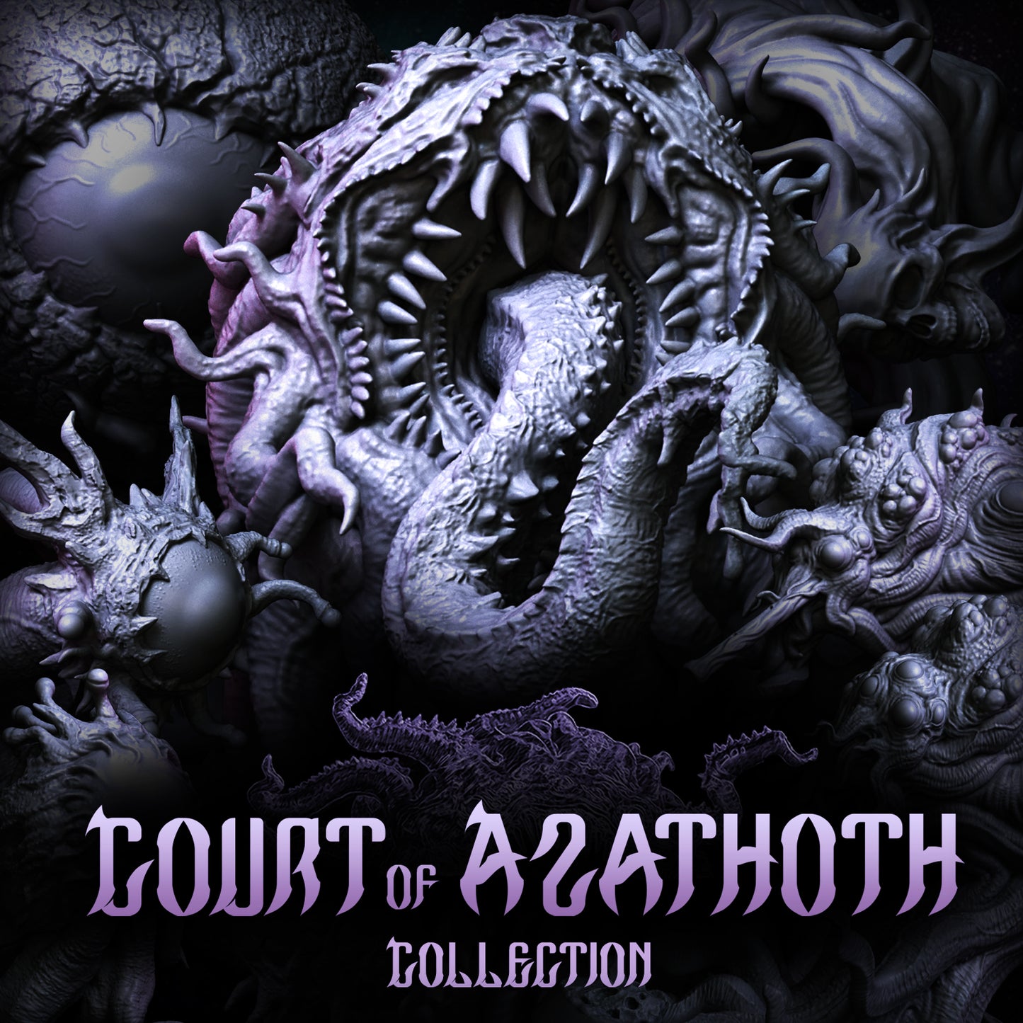 Court of Azathoth Collection | Star, Lovecraft, Elder God | D&D Cosmic Horror Fantasy | NS Miniatures