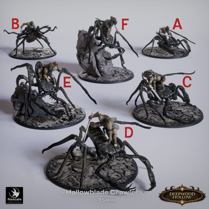 Hollow Blades Crawlers | Deepwood Hollow | D&D TTRPG Miniature | Rescale Miniatures